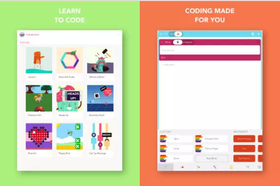 تطبيق "Hopscotch: Coding for kids" هو تطبيق تعليمي للبرمجة